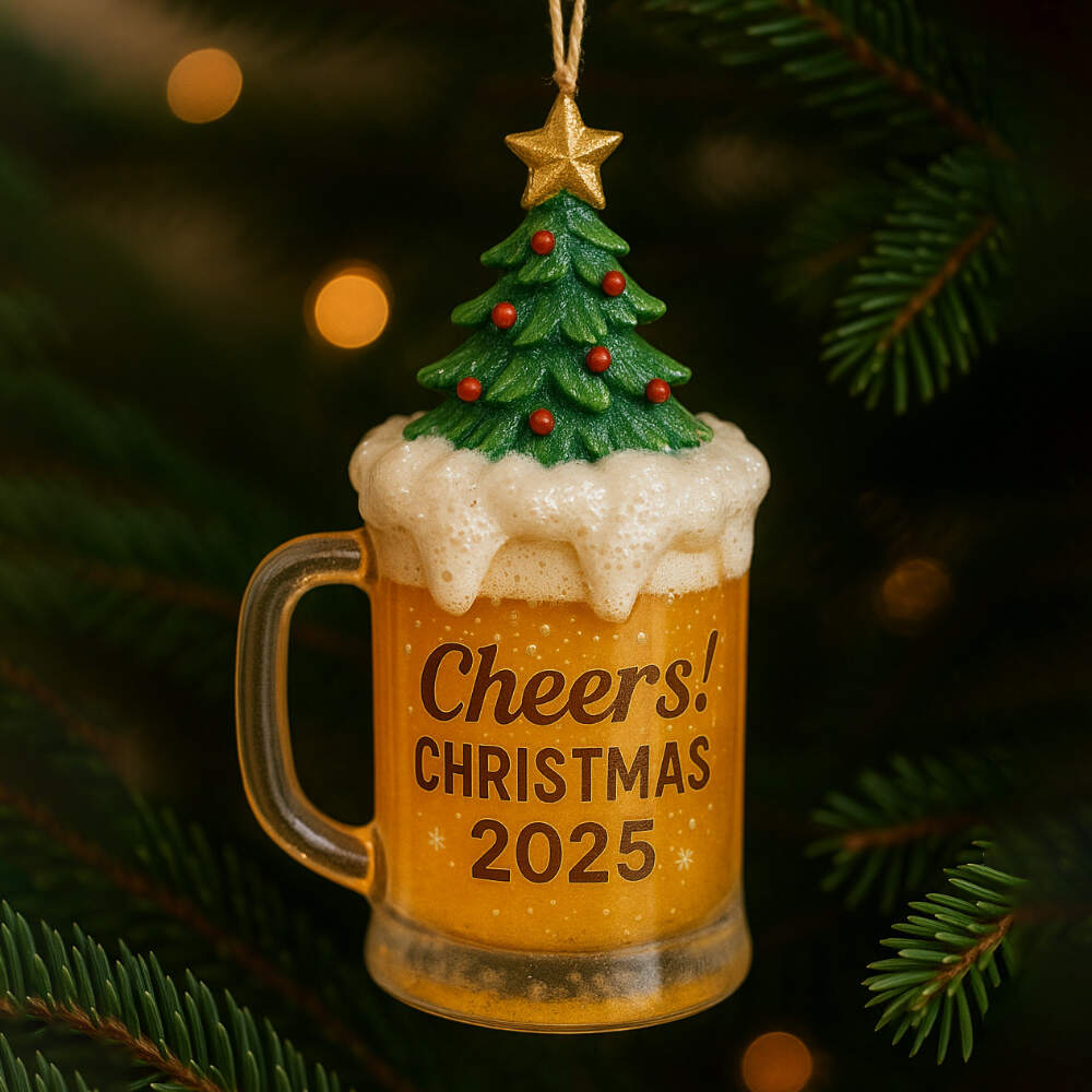 Whimsical Christmas Drink Ornament