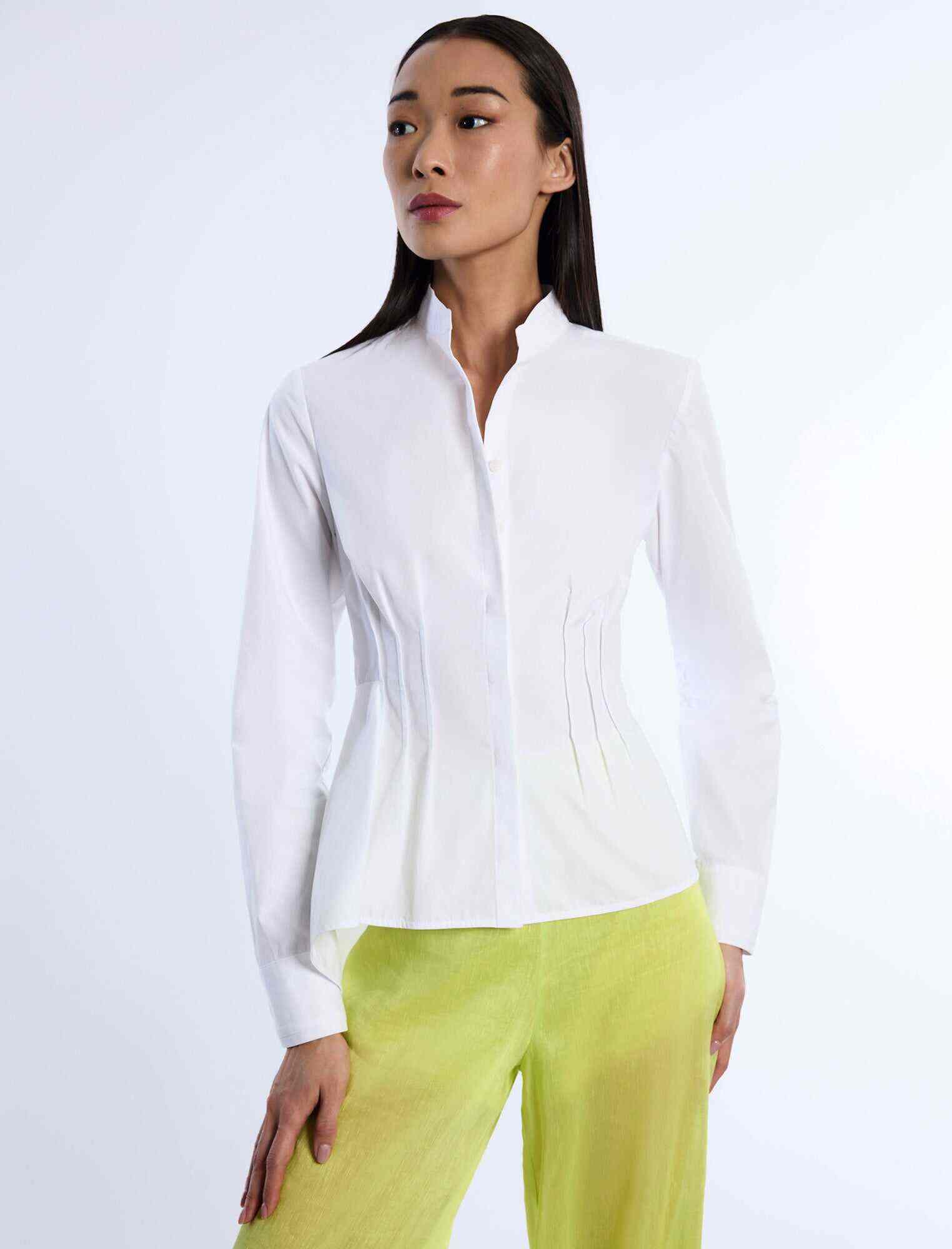 TestAsymmetrical Hem Shirt
