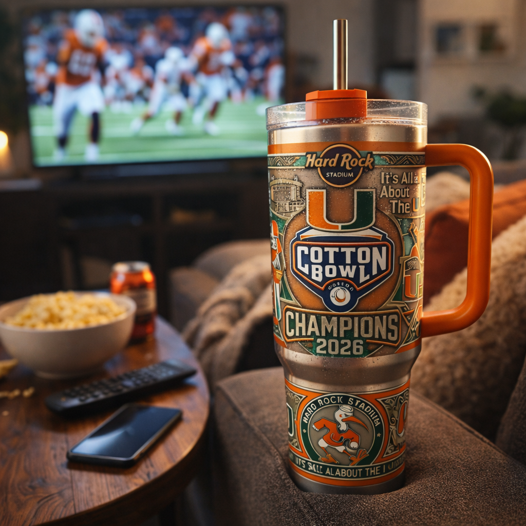 Hurricanes Champions 2026 Cotton Bowl Victory Tumbler