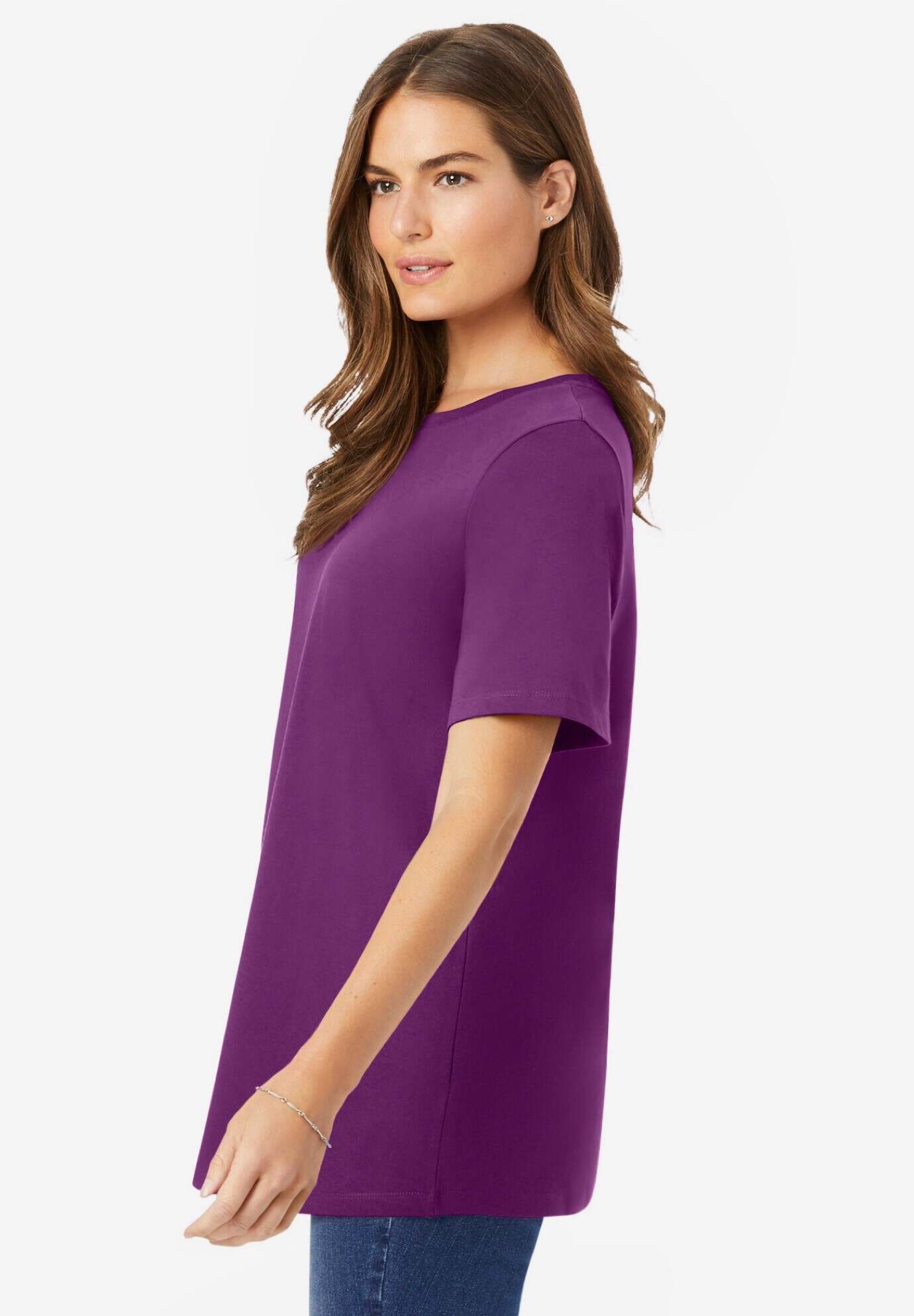 Perfect Short-Sleeve Crewneck Tee