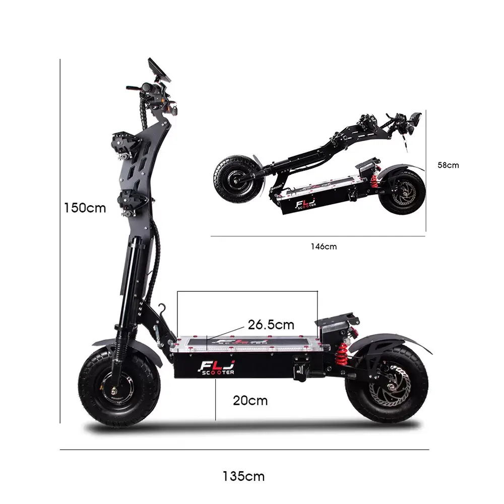 (🔥Limited Time Sale) Upgraded SK2 72V 8000W 13inch fat wheel best electric Scooter E scooters
