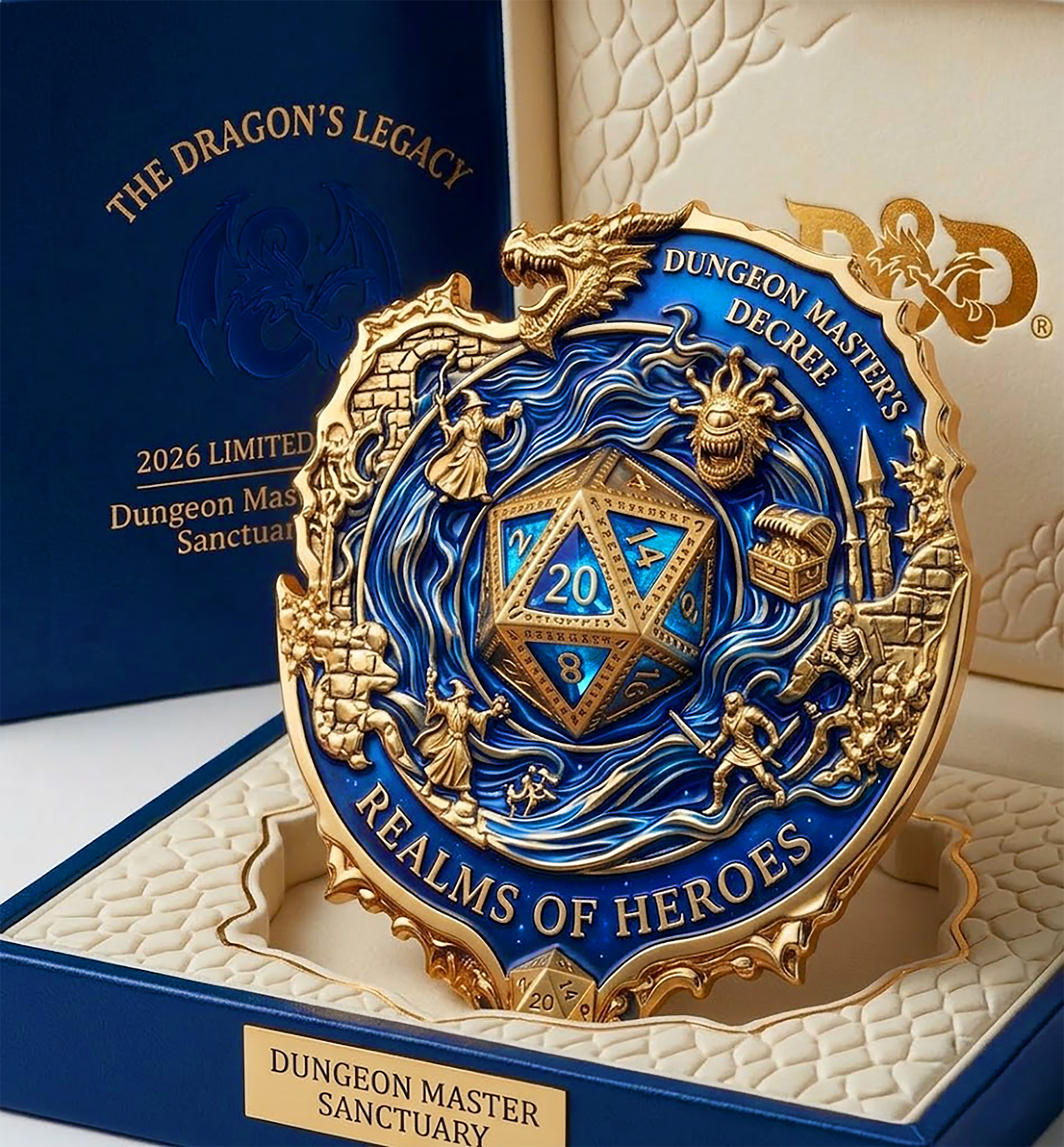 🐉 Forged in Dragonfire Legacy Badge – Natural 20 Edition 🎲