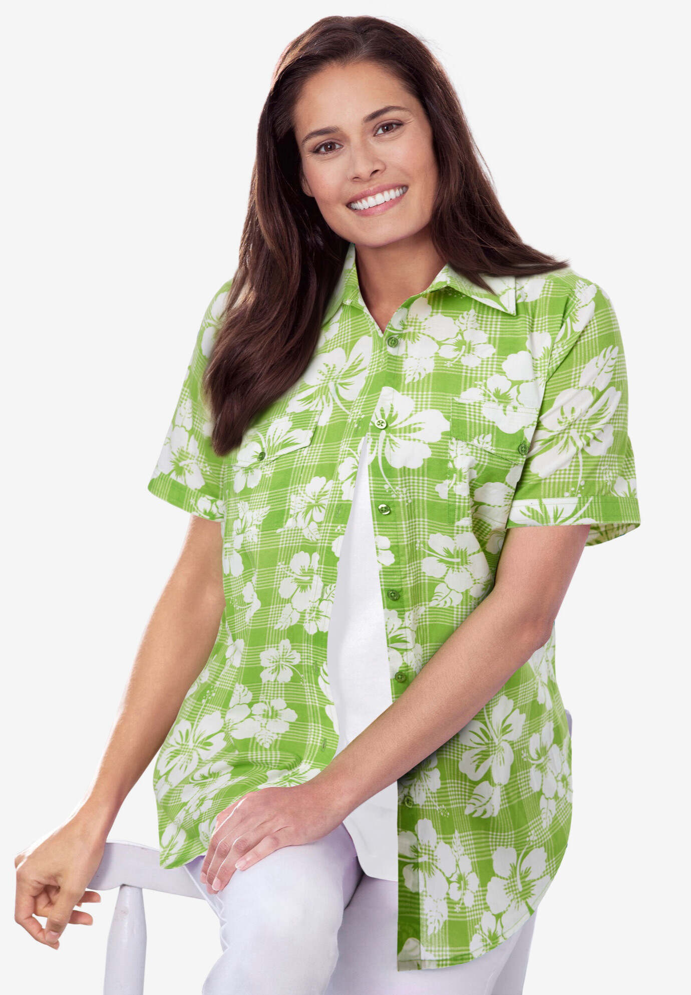 Short-Sleeve Cotton Campshirt