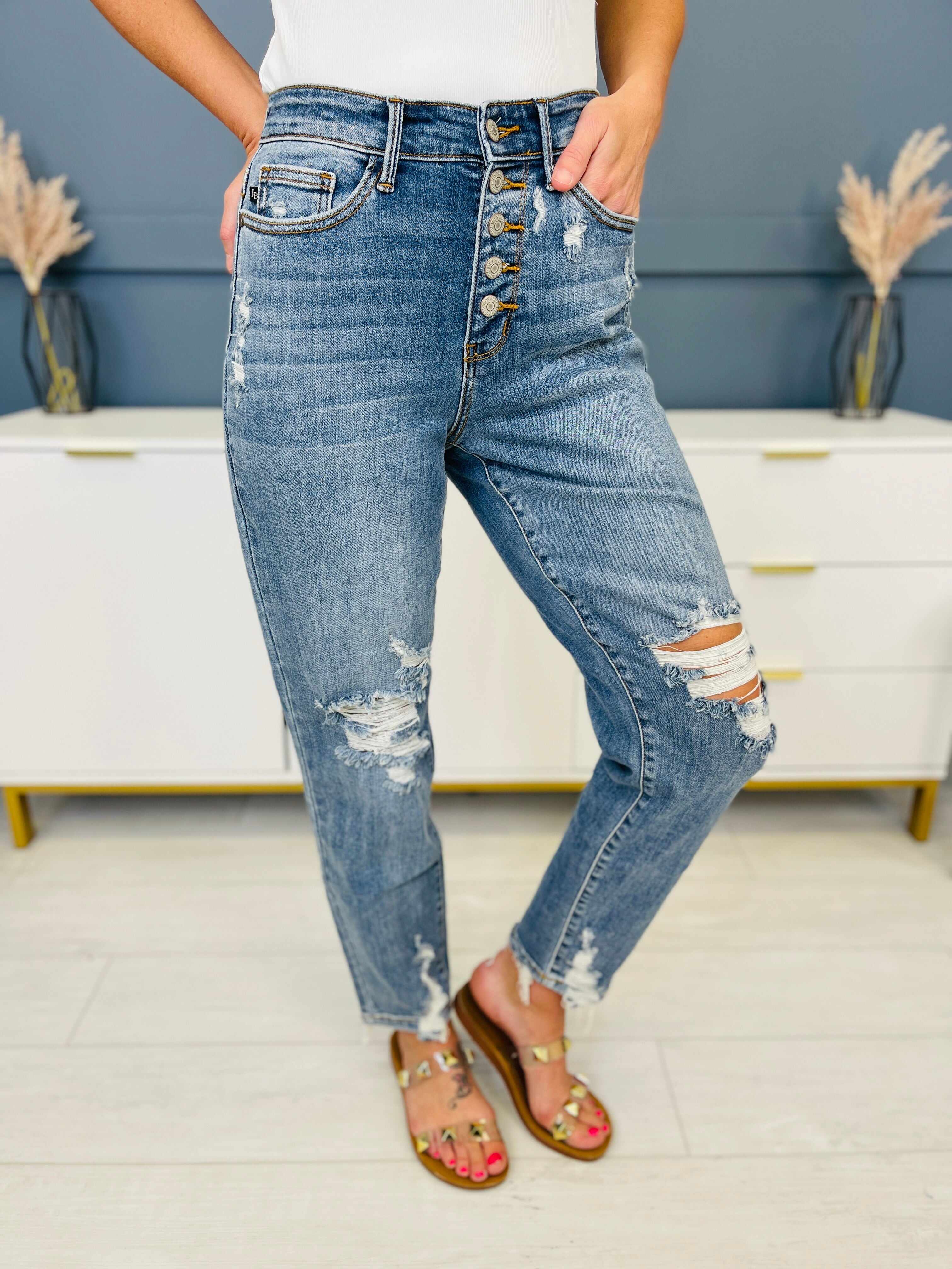REG/CURVY Love Story Boyfriend Jeans