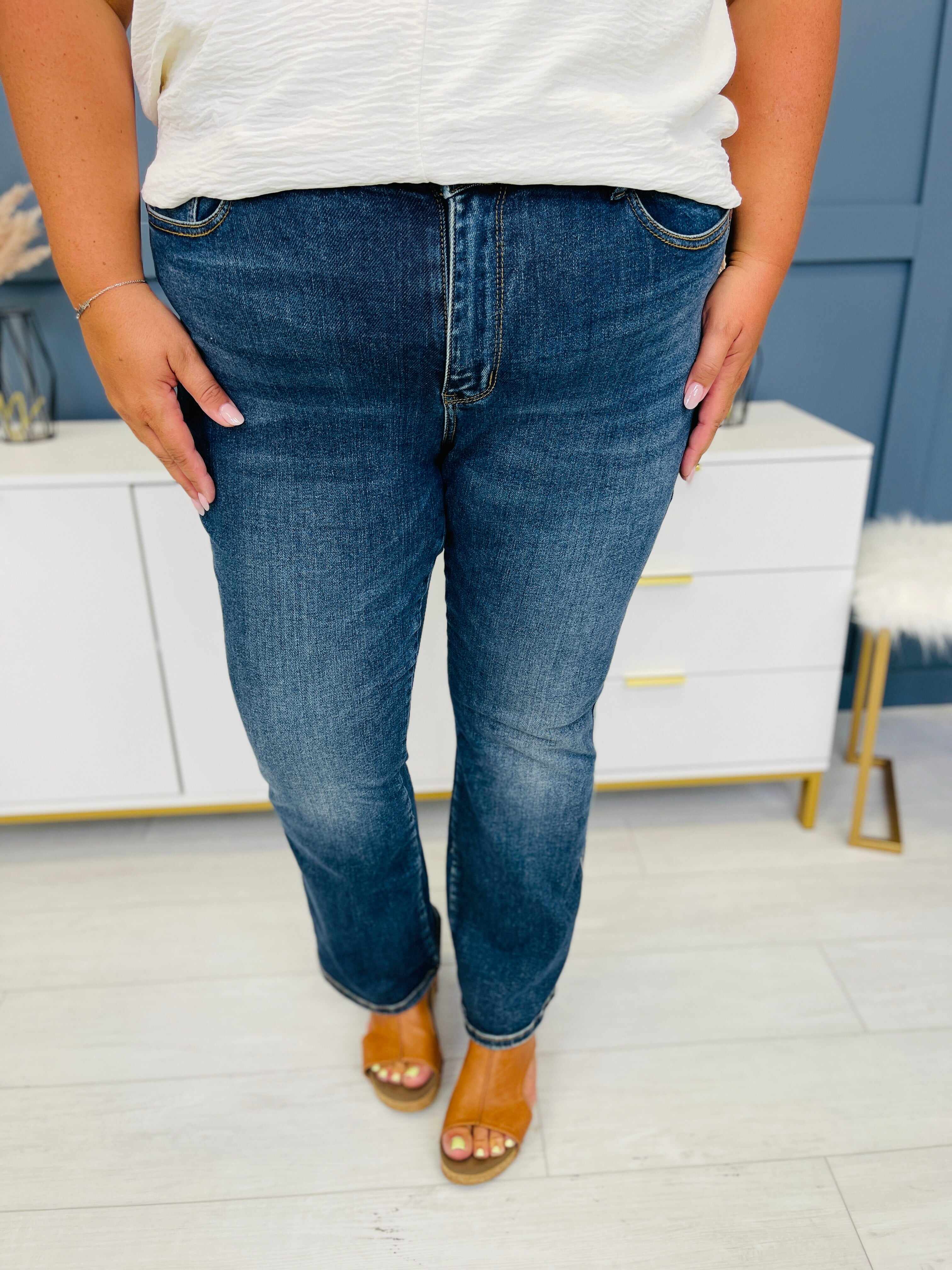 REG/CURVY Can't Compete Midrise Bootcut Jeans