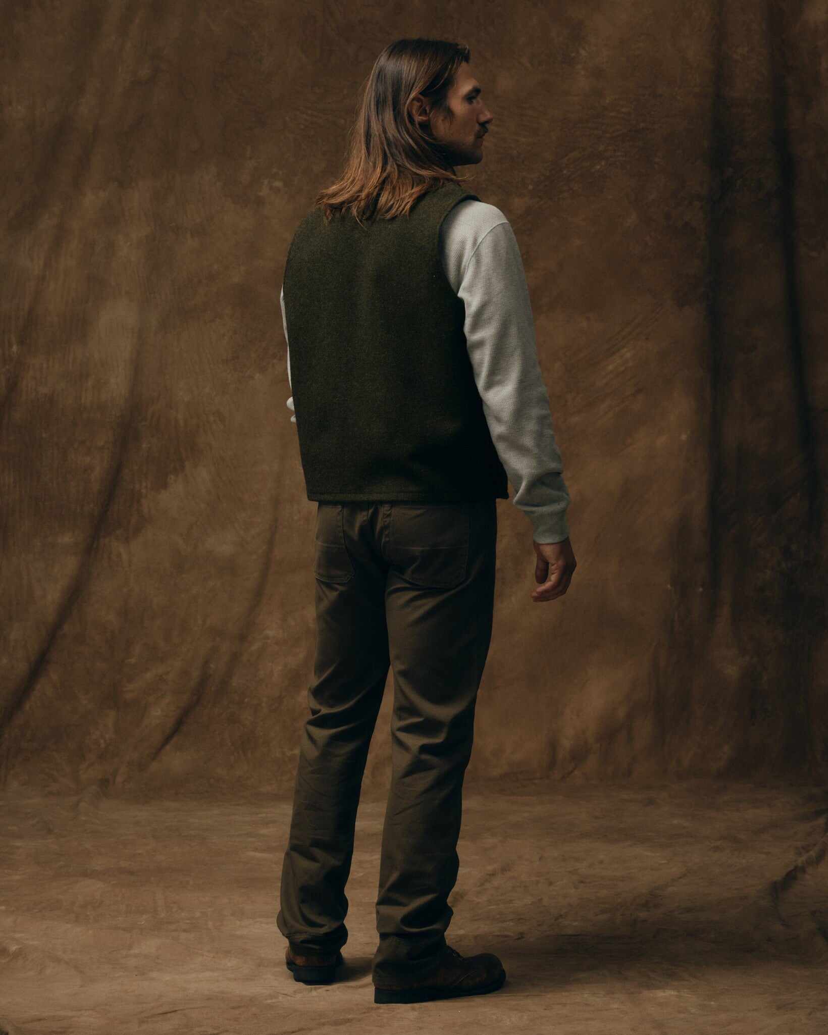 Mackinaw Wool Vest - Forest Green