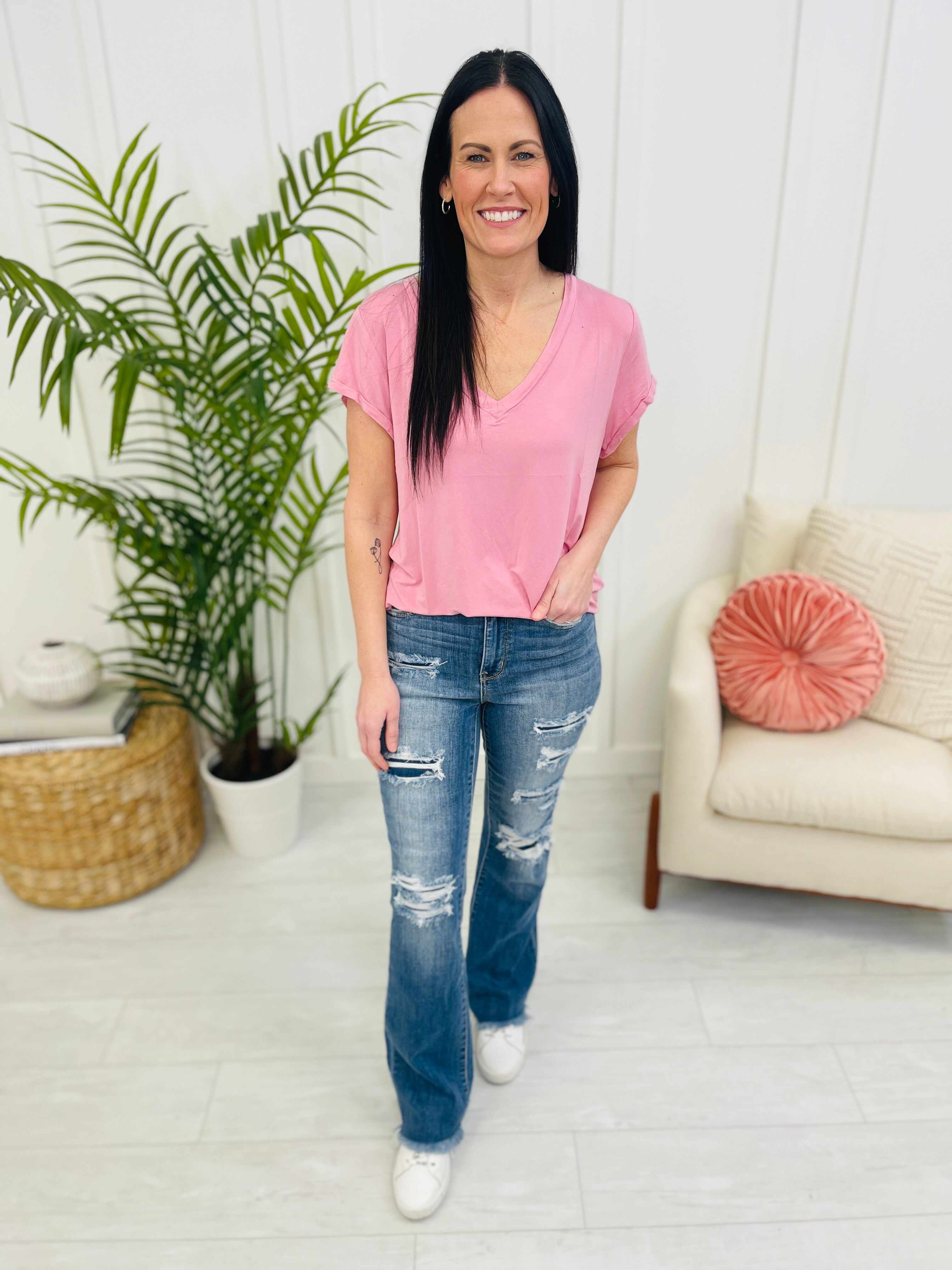 REG/CURVY Patch it Up Bootcut Jeans