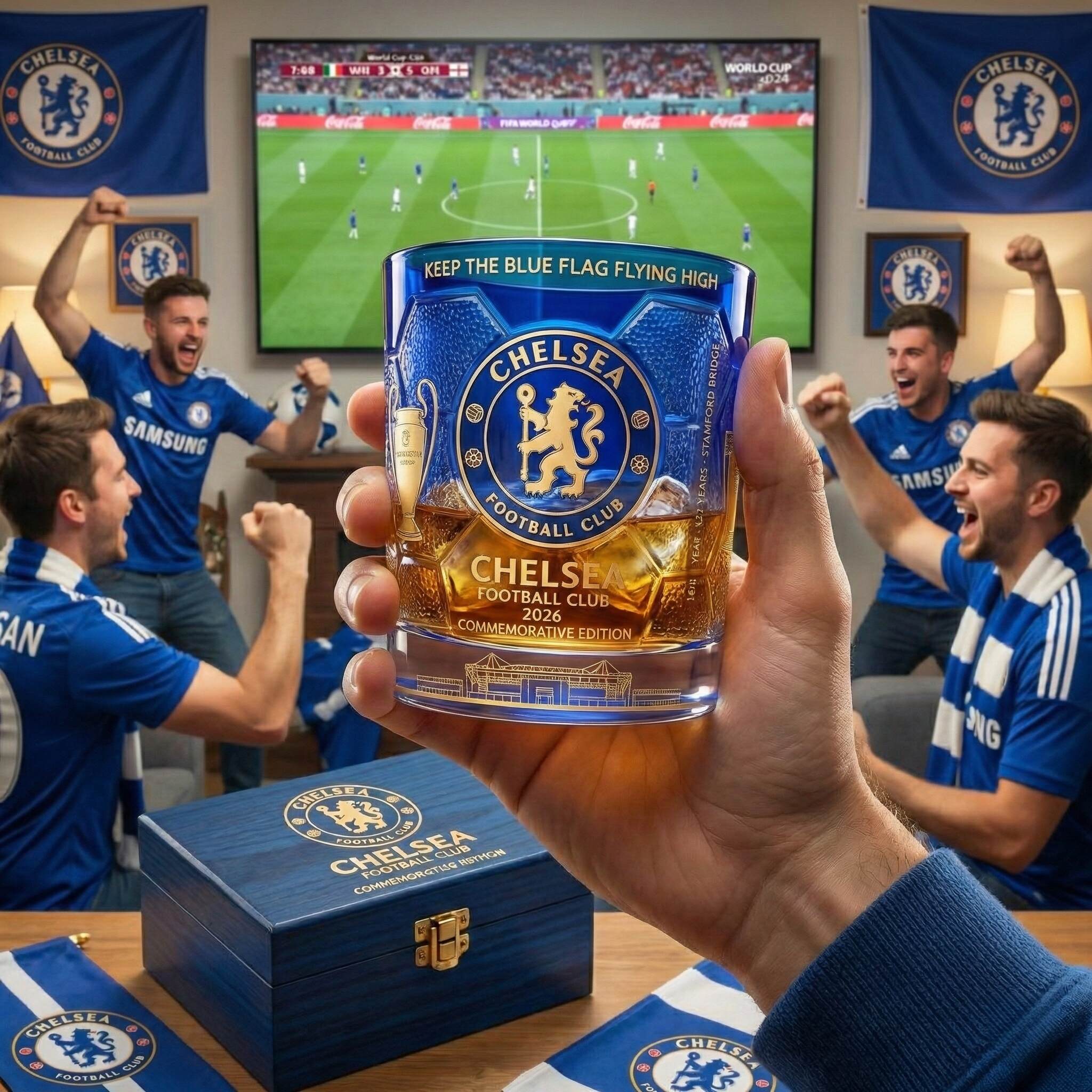 Chelsea FC 2026 Heritage Collection Whiskey Glass