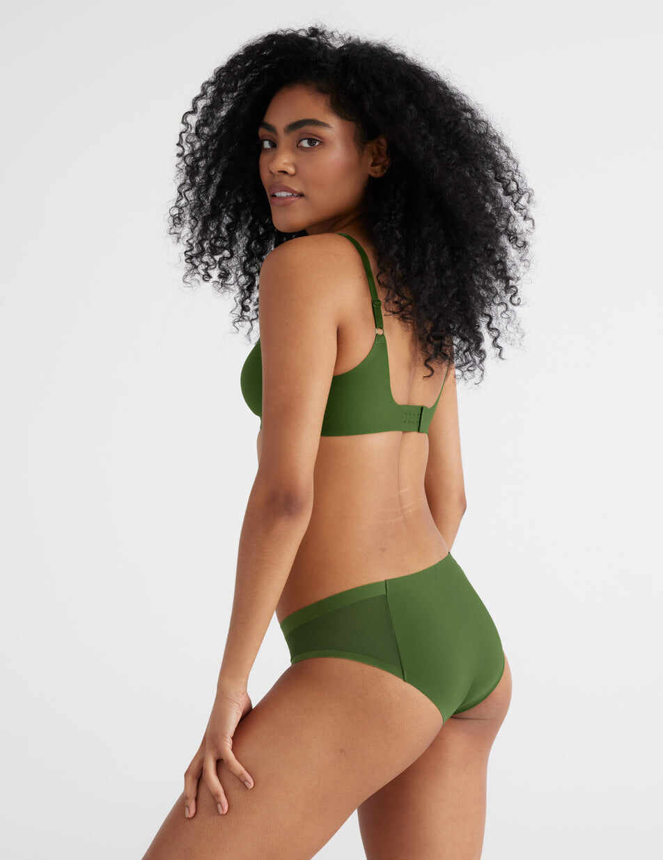 Light Leakproof No-Show Mesh Bikini