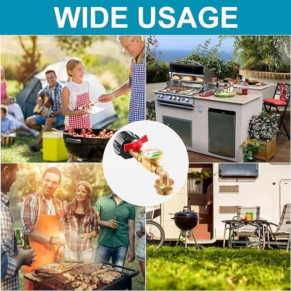 🔥Hot Sale 59% OFF✨ Top-Rated Propane Refill Elbow Adapter with Tank Gauge