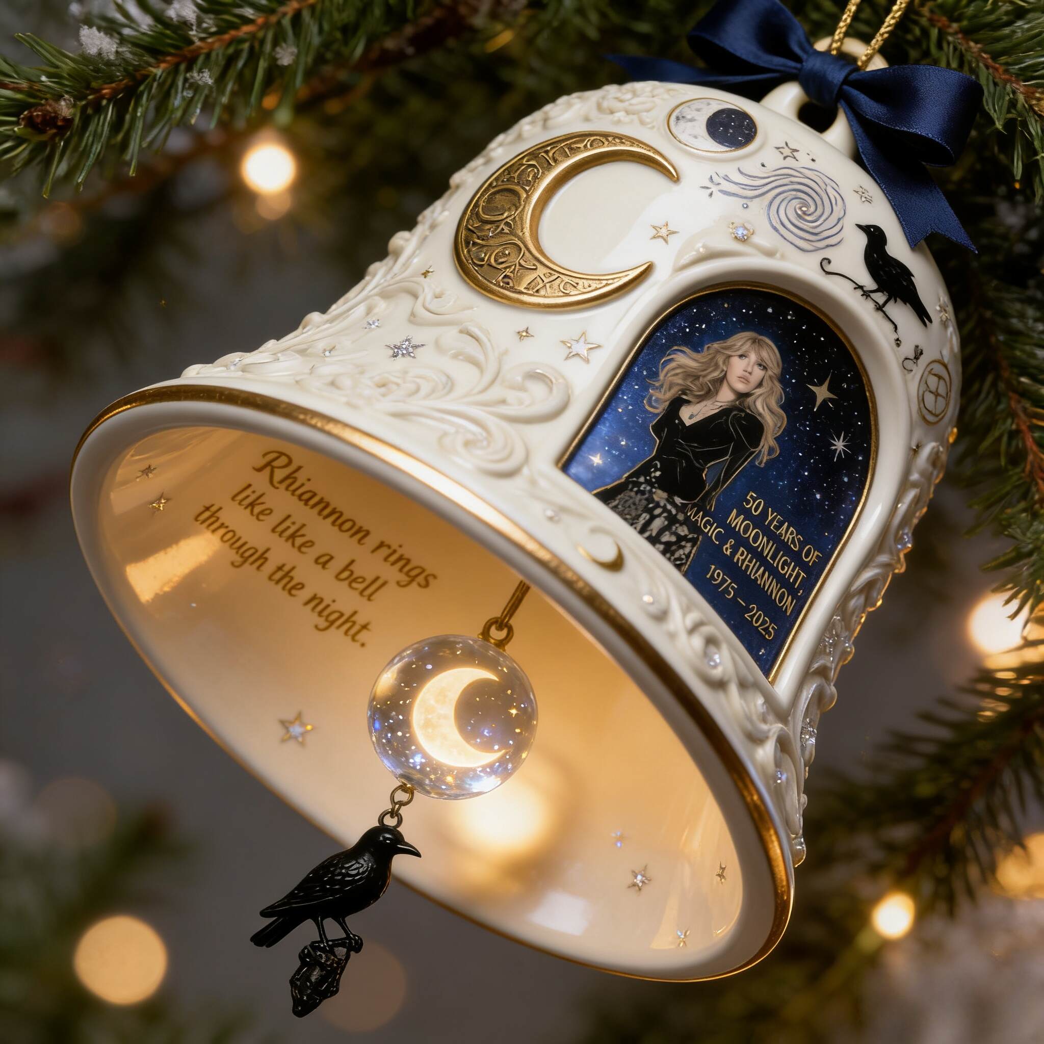 Stevie Nicks / Rhiannon 50th Anniversary Bell Ornament
