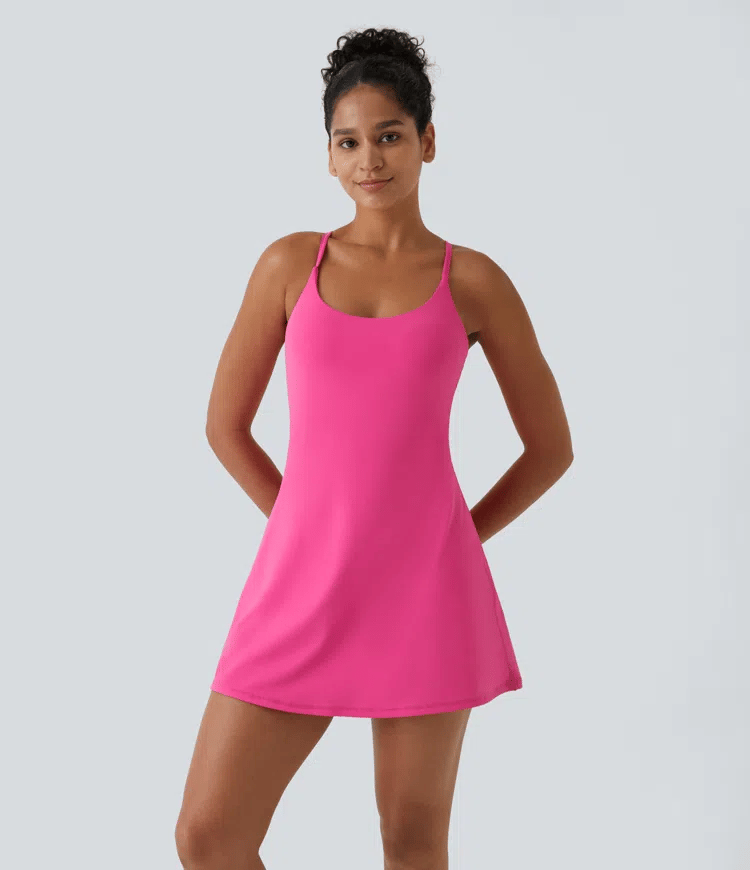 🔥Flash Sale🔥Softlyzero Plush Backless Active Dress-Easy Peezy