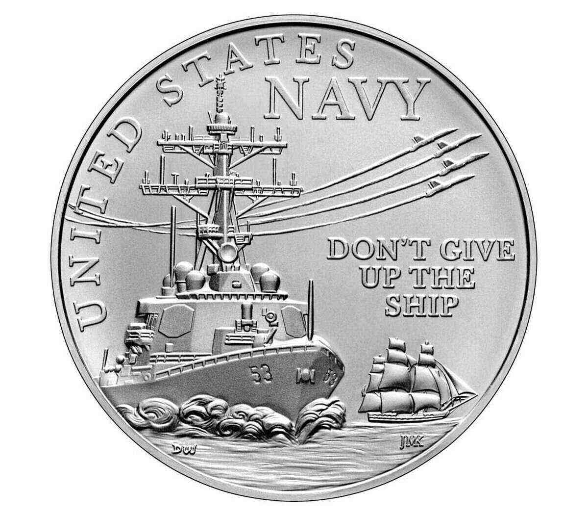 U.S. Navy One-Ounce Silver Medal