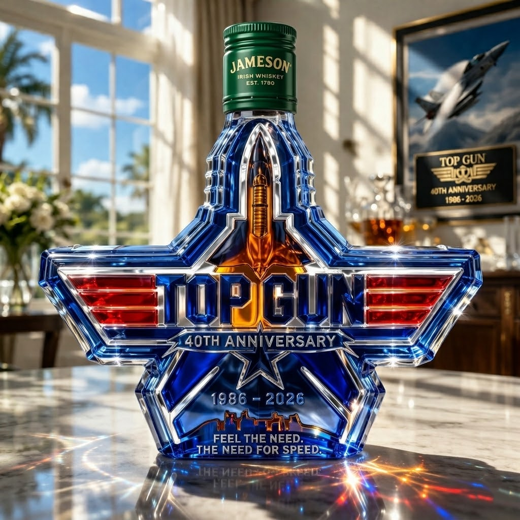 Top Gun 40th Anniversary Commemorative Whiskey Bottle