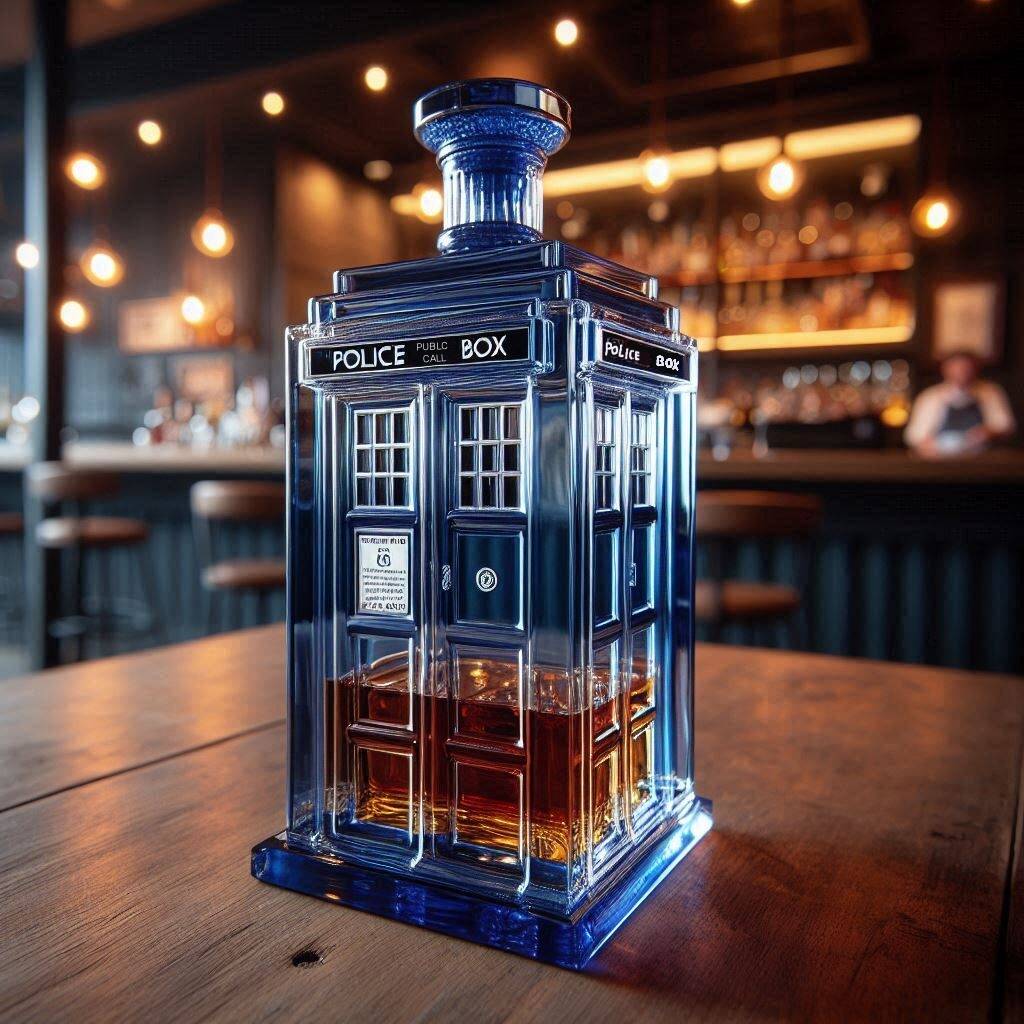 T.A.R.D.I.S Whiskey Bottle