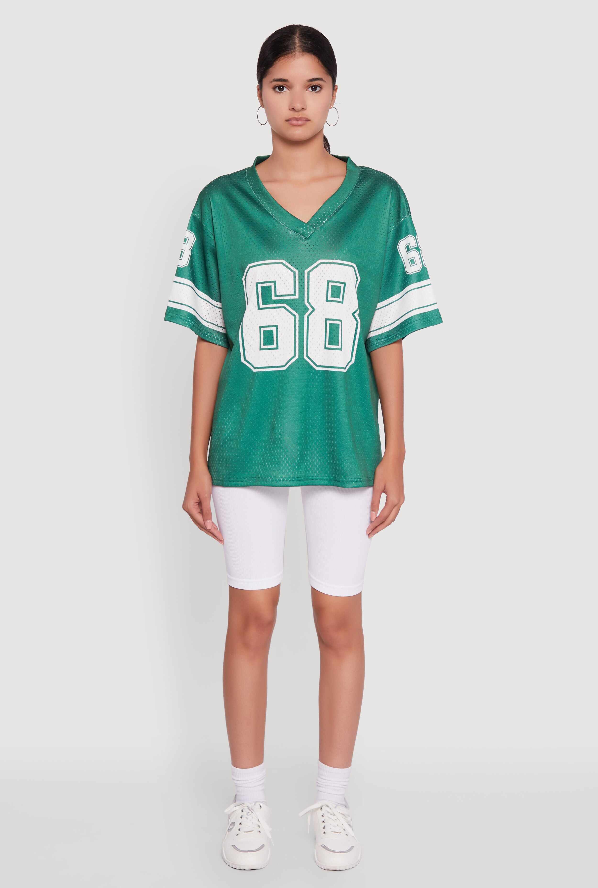 68 Graphic V-Neck Football Jersey