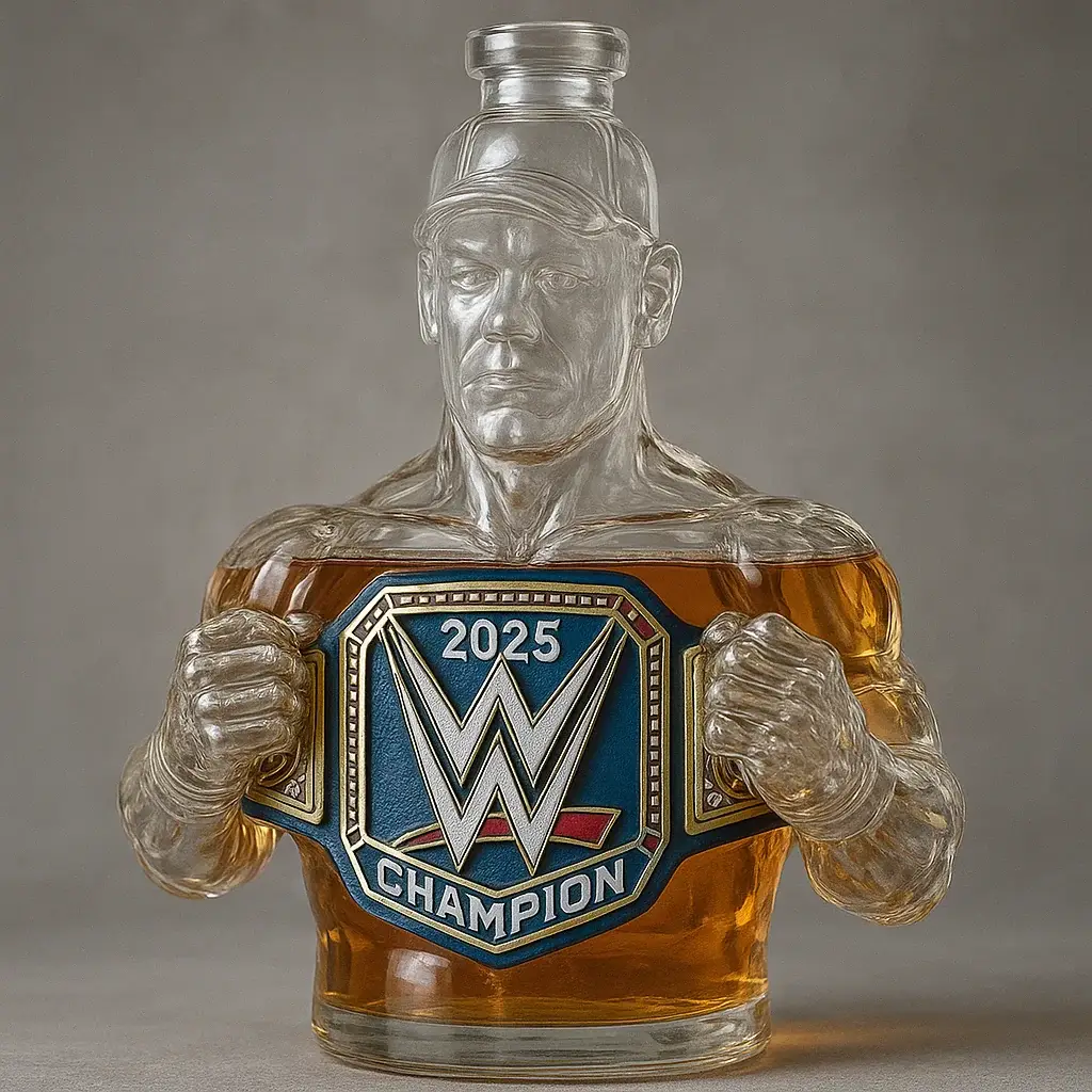 John Cena 2025 WWE Championship Commemorative Whiskey Bottle