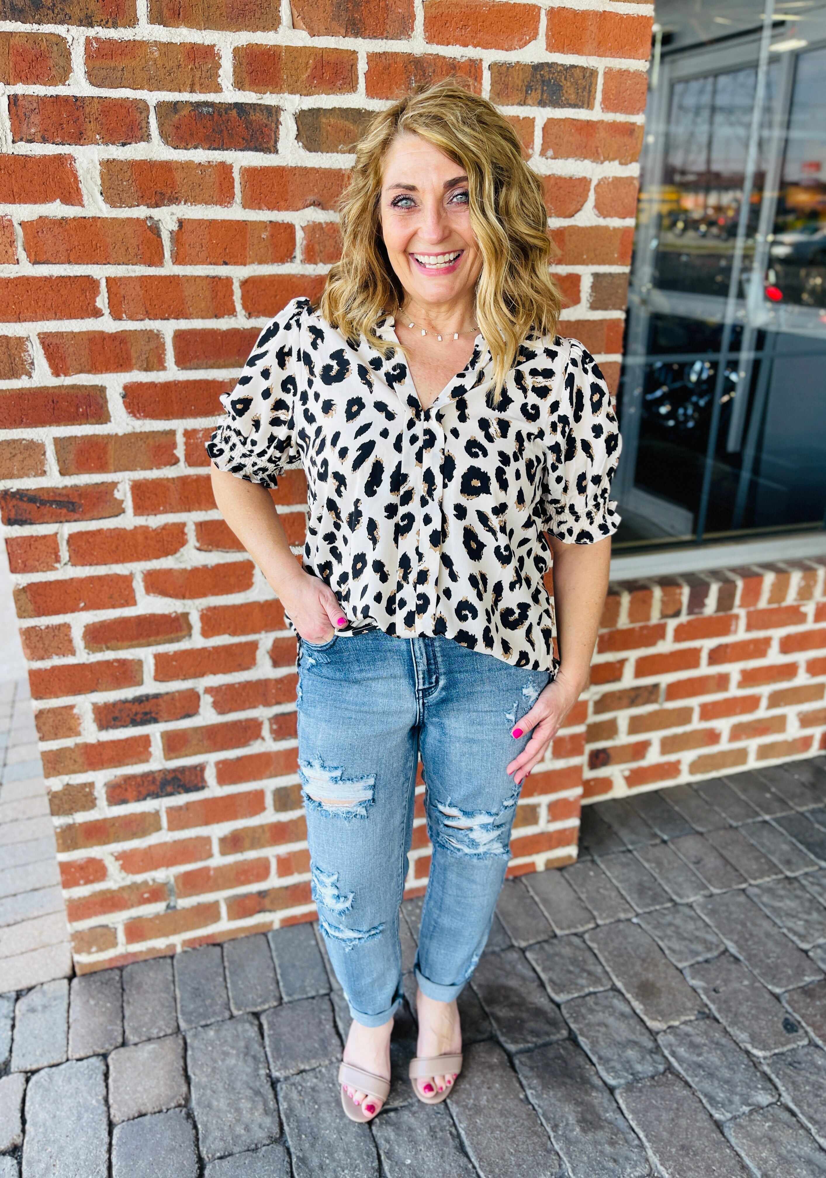 Plus/Reg Grainy Goddess Boyfriend Jeans