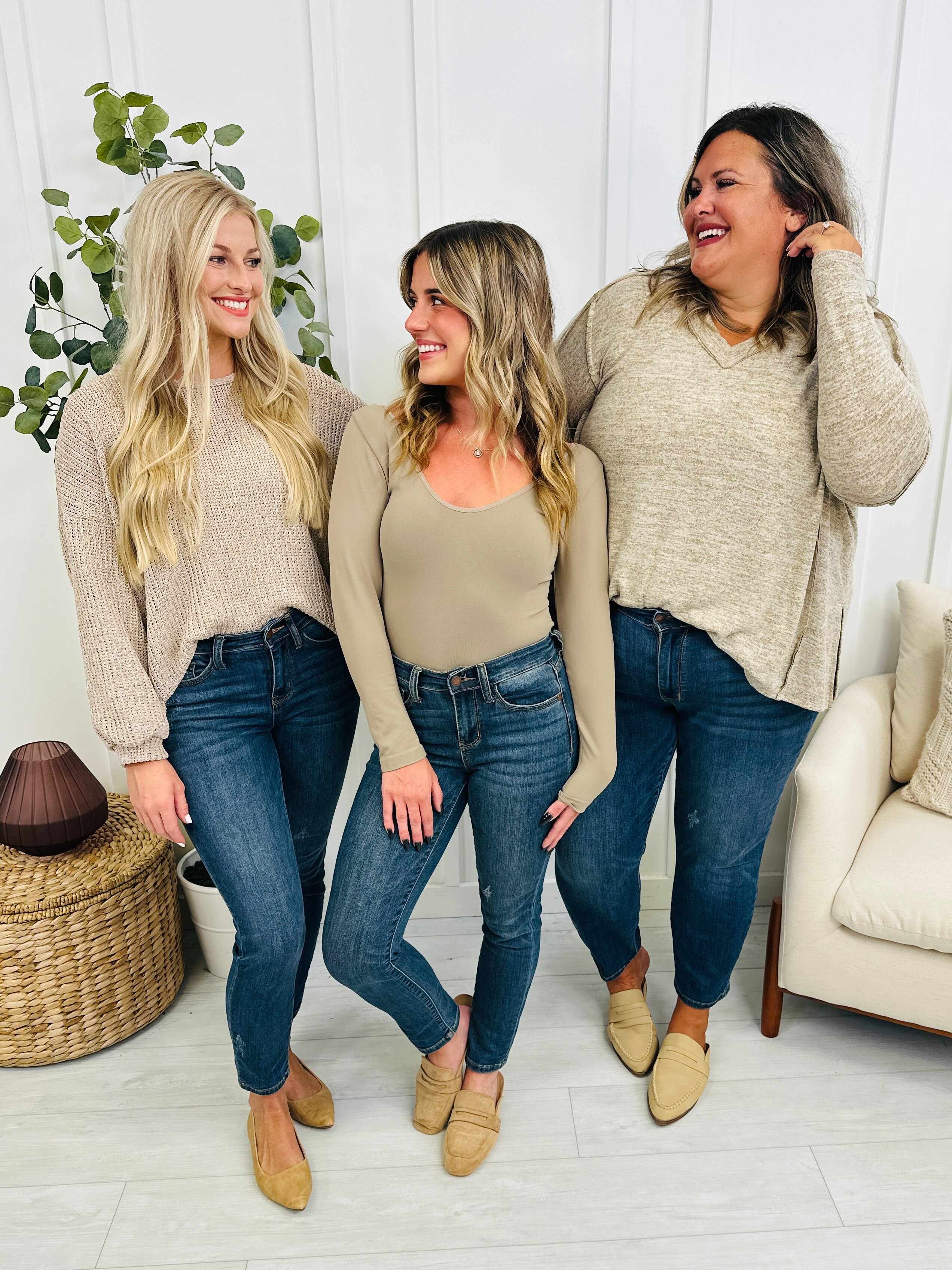 Mid Rise Plus/Reg Everyday Essential Relaxed Fit Jeans - Multiple Inseams!