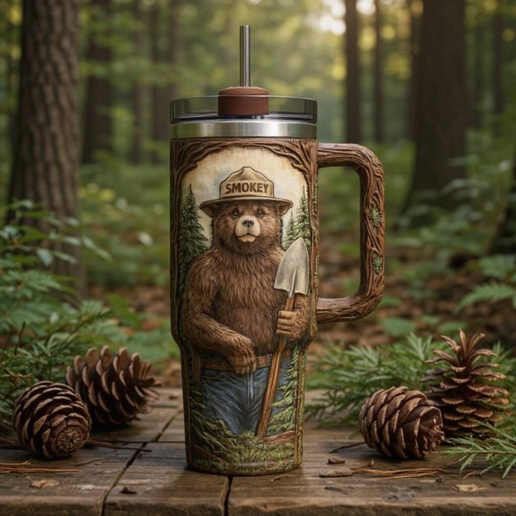 Smokey Bear Forest Conservation Collector YETI Tumbler