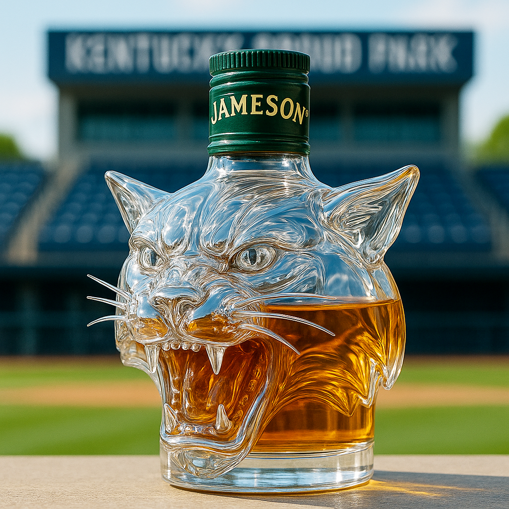 Kentucky Wildcat Whiskey Bottle