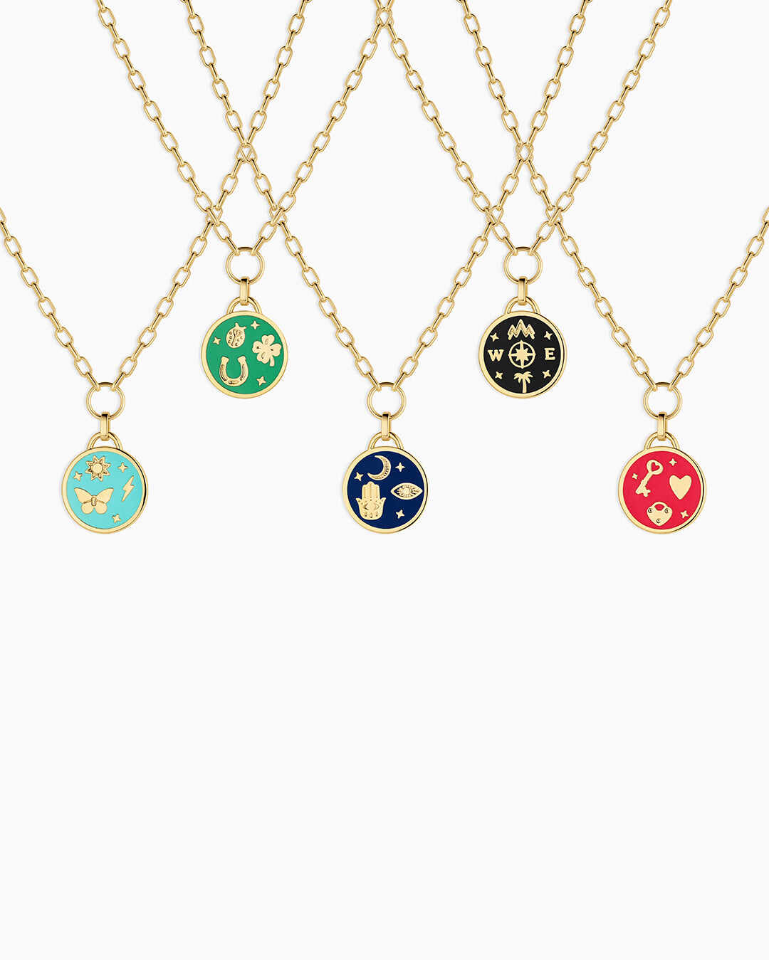 Lightning Strikes Coin Necklace