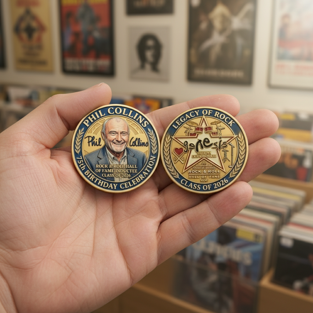 Phil Collins 75th Birthday & Hall of Fame Induction Collector’s Commemorative Coin