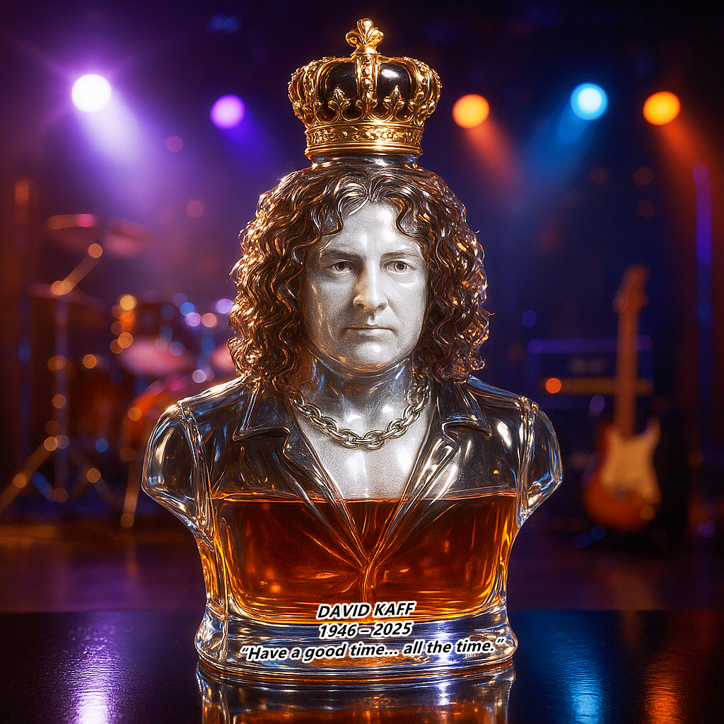 DAVID KAFF Commemorative Whiskey Bottle