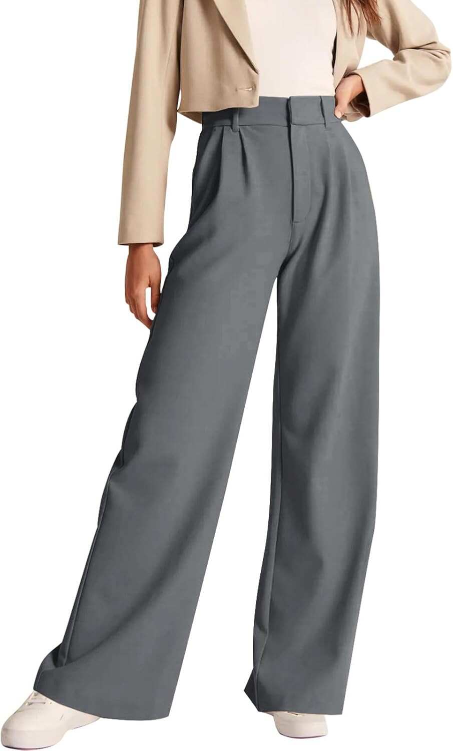 High-Waisted Work Pants for Women – Business Casual Office Trousers with Pockets (2025 Edition)