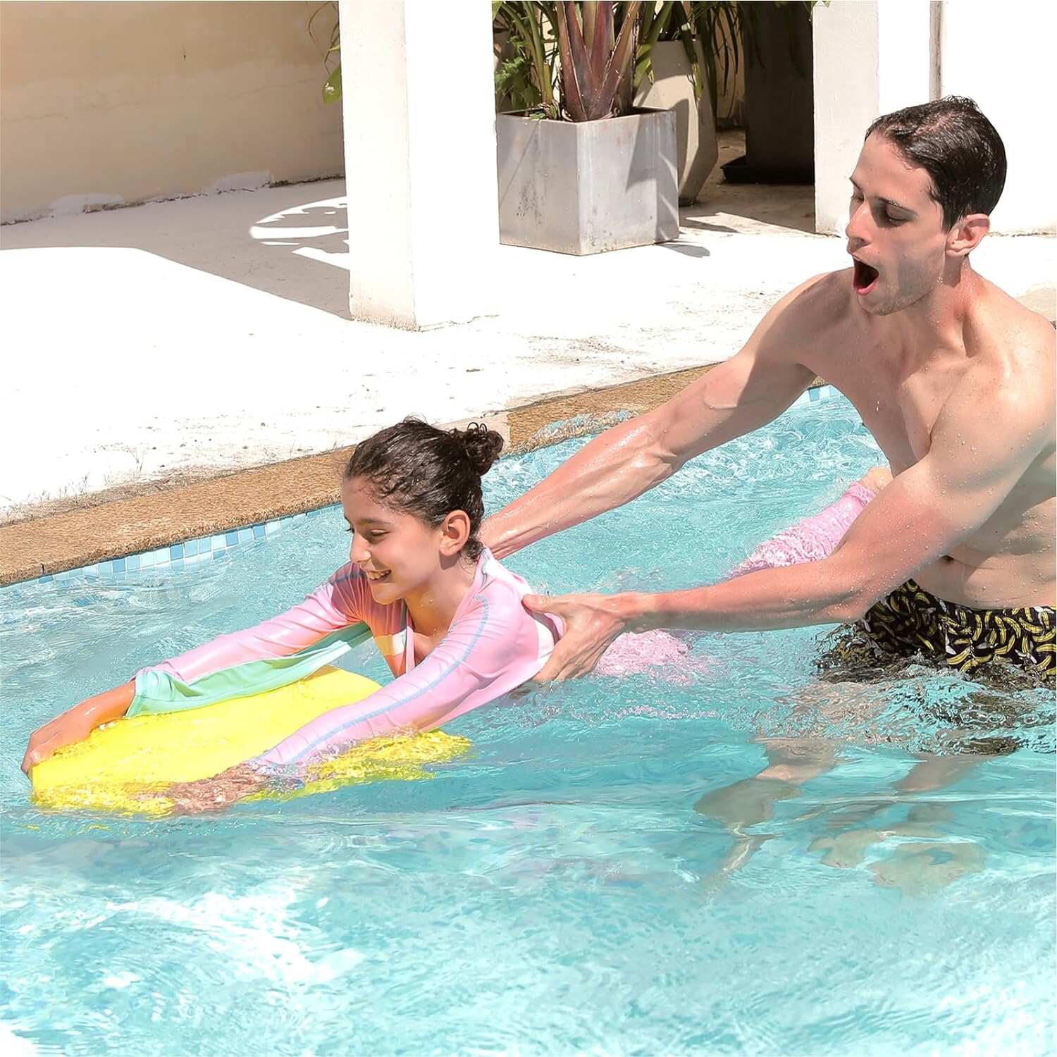 Electric Swimming Kickboard Scooter, Dual Motor Swimming Scooter,Maximum Speed 1M/s,45 Minutes,Summer Swimming Pool Toys, Idea Gifts for Kids.
