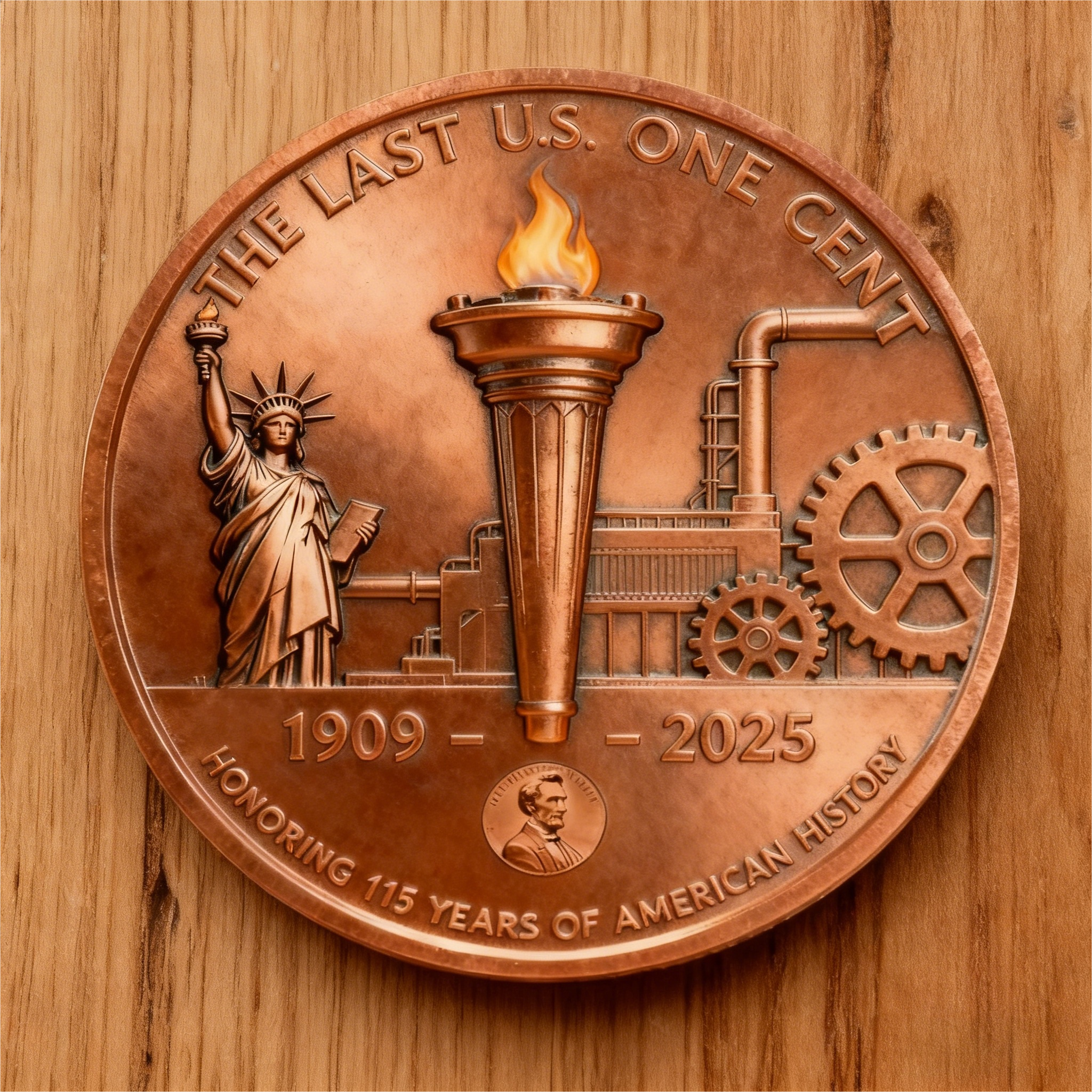 ⏰ Year-end Limited-Time Offer-Lincoln Final Penny – 11/12 Limited Edition Commemorative Coin