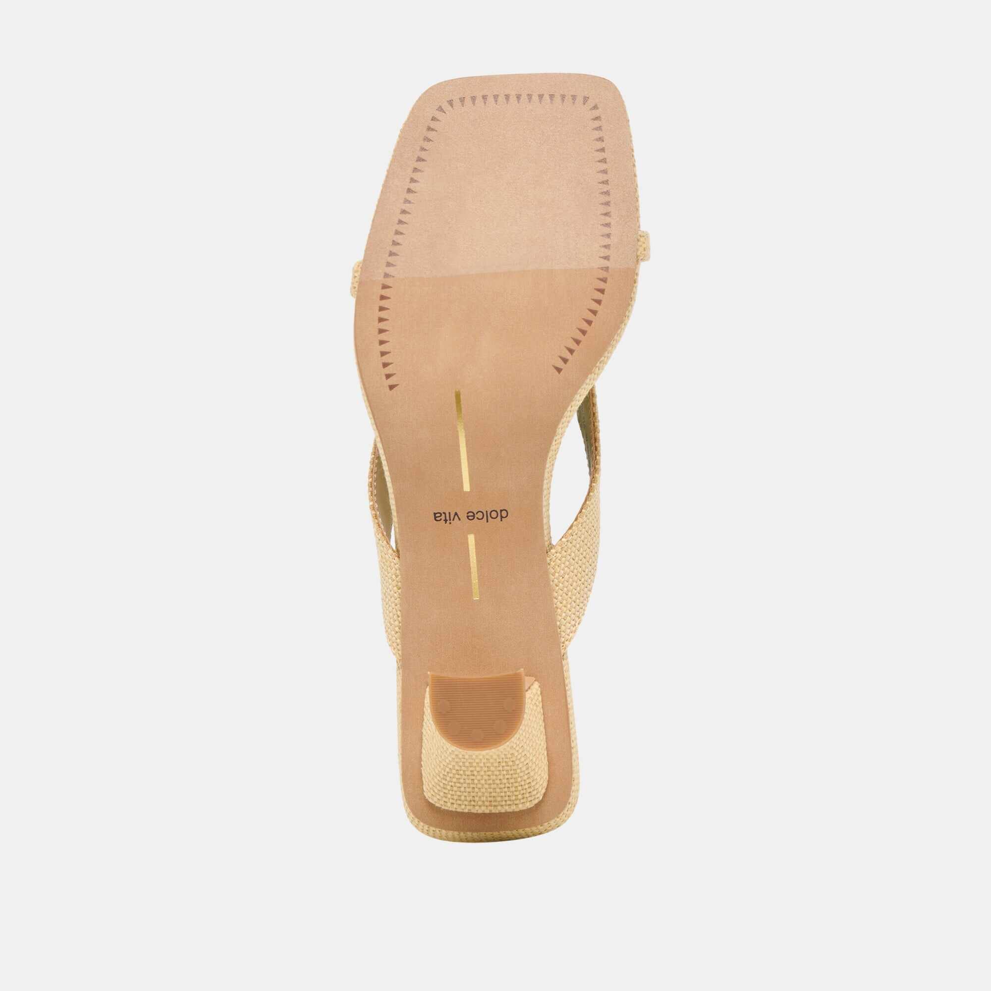 BREVEL HEELS NATURAL RAFFIA