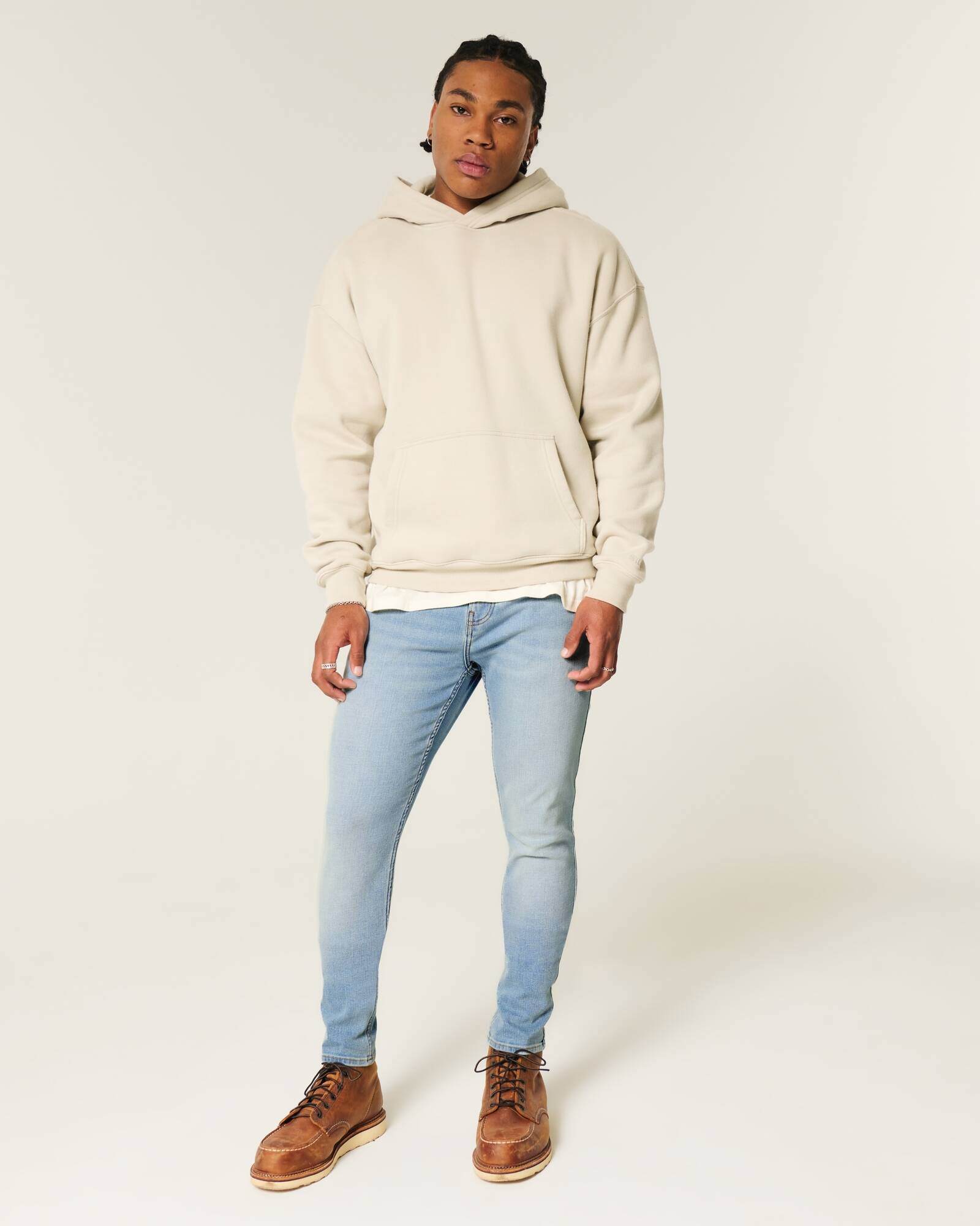 Washed Black Athletic Skinny Jeans