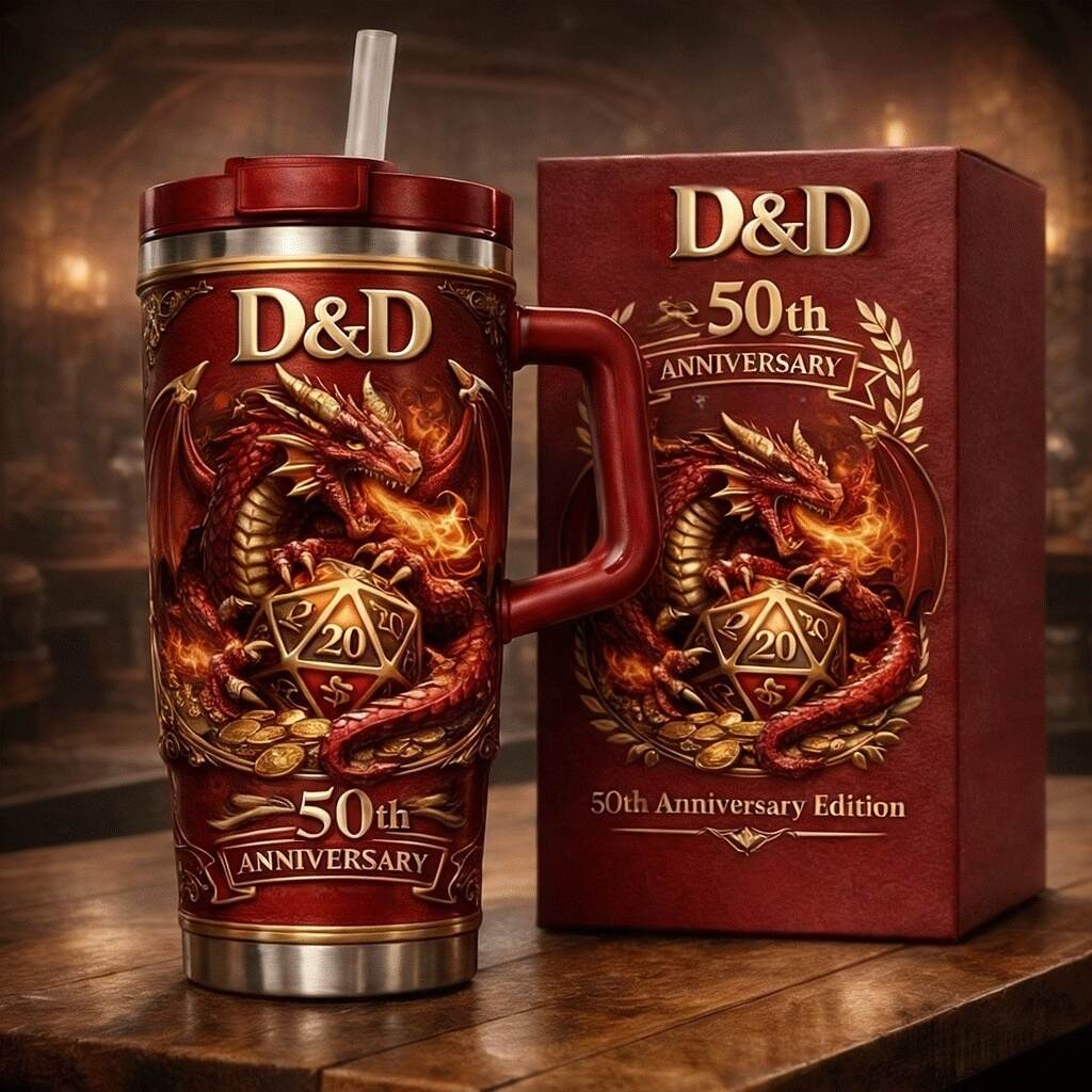 D&D Red Dragon 50TH Anniversary YETI Tumbler