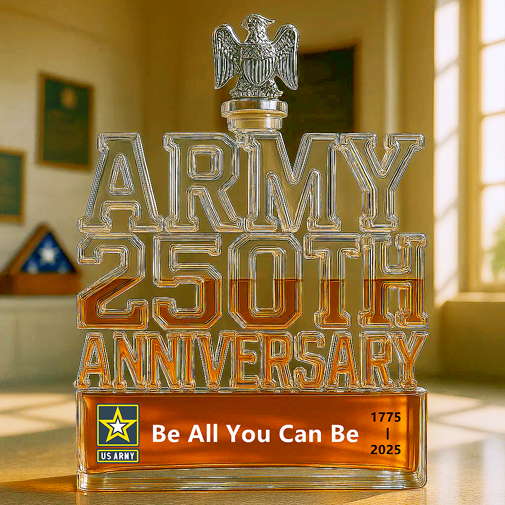 250th Anniversary Military Commemorative Whisky Bottle