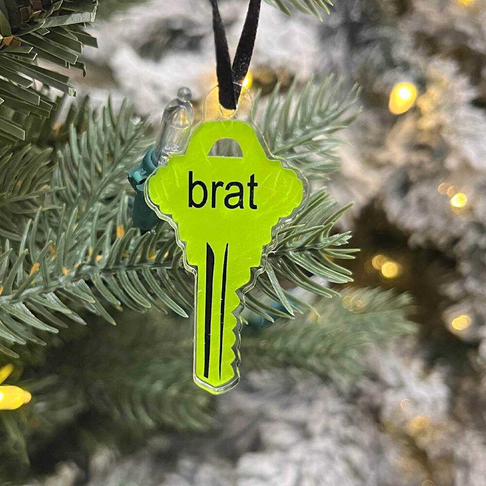 Brat Key Ornament