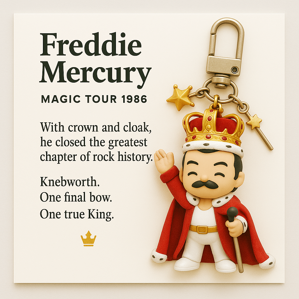 Freddie Mercury Memorial Keychain