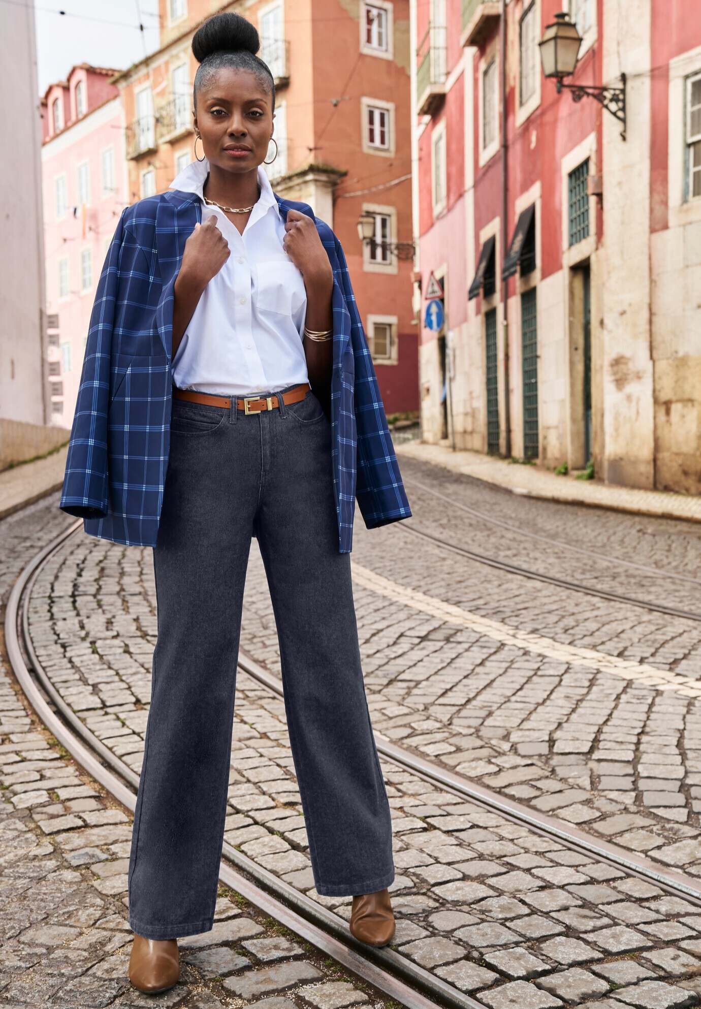 Classic Denim Wide Leg Jean