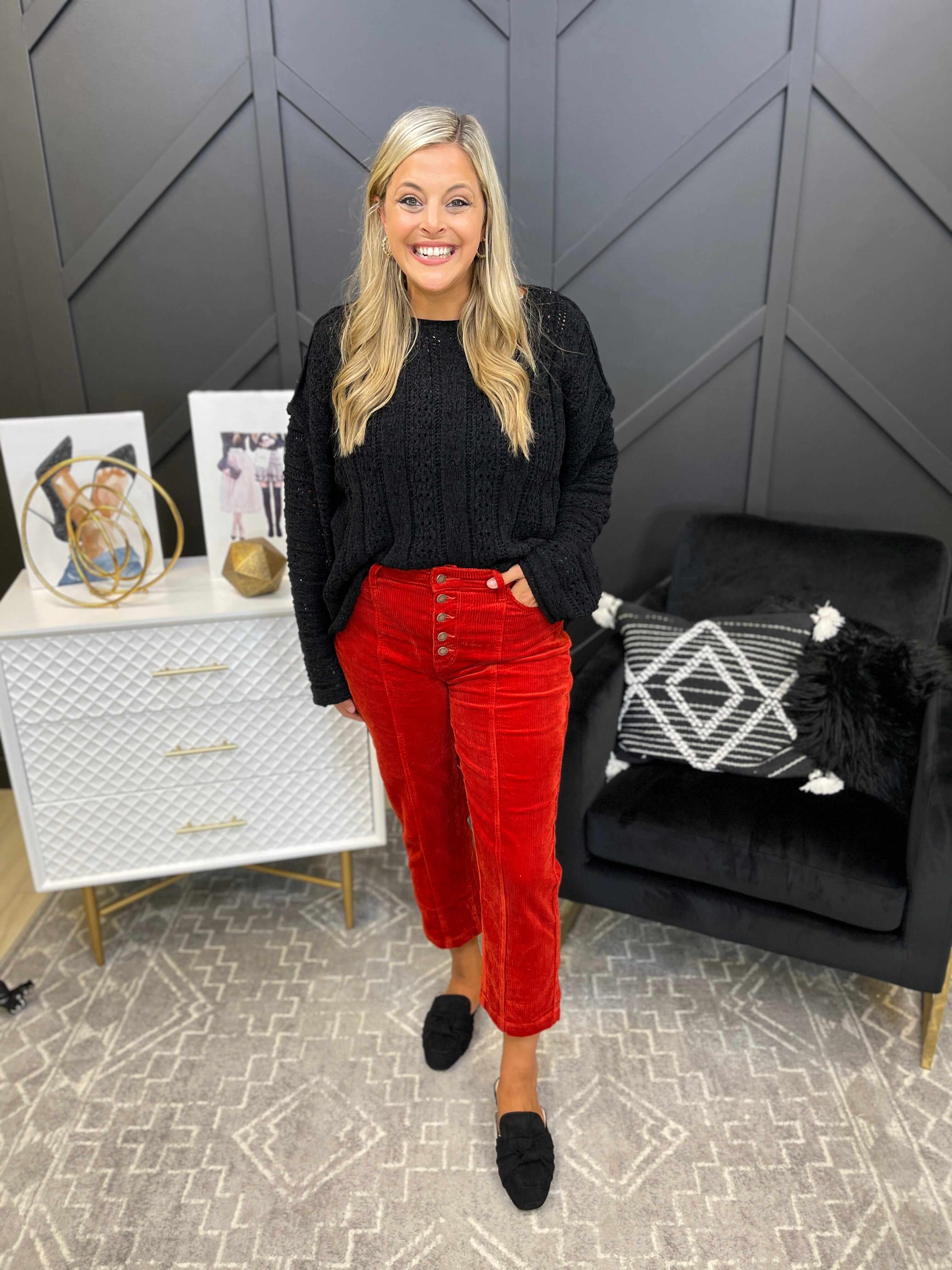 Plus/Reg Spice Up Your Life Corduroy Pants