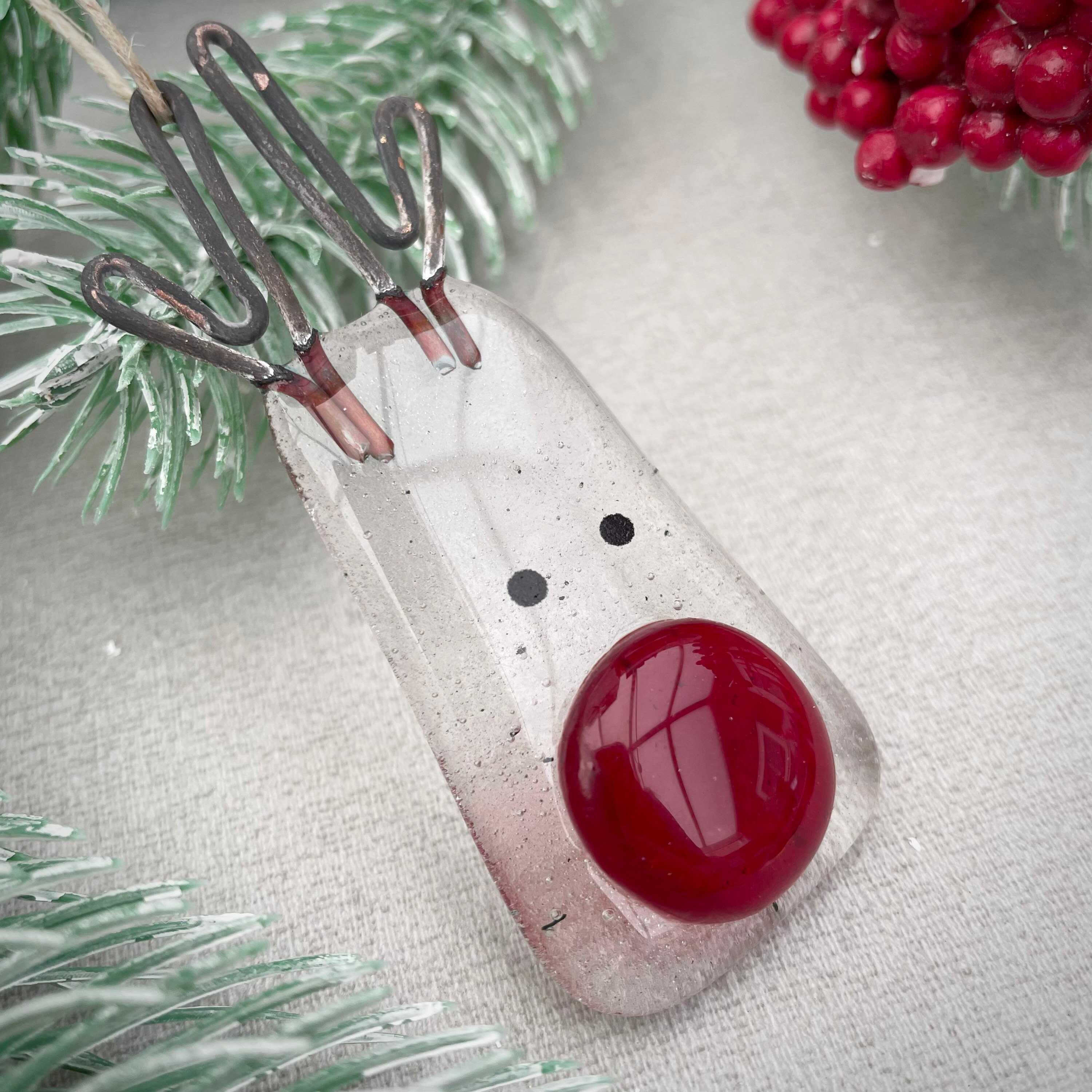 WINTER-Fused Glass Ornament Series