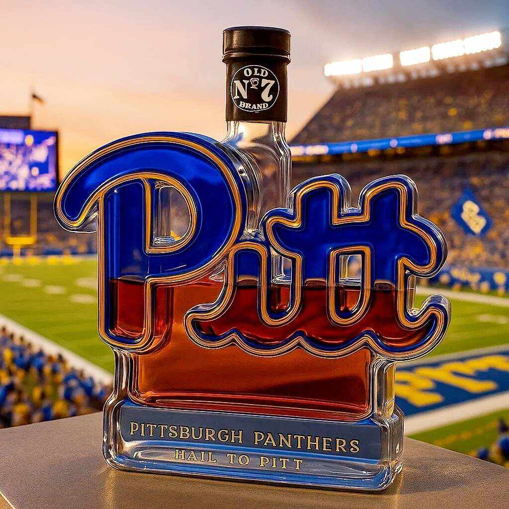 Pittsburgh Panthers Limited Edition Whiskey Bottle