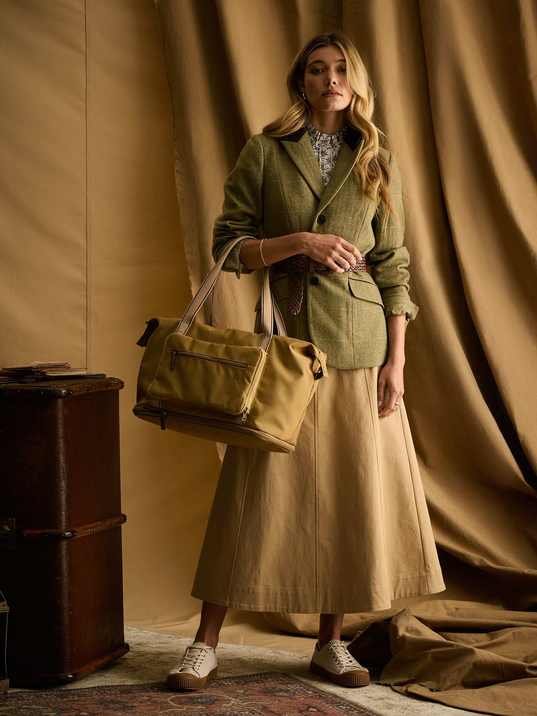 Epwell Tan Brown Joules Packaway Duffle Bag