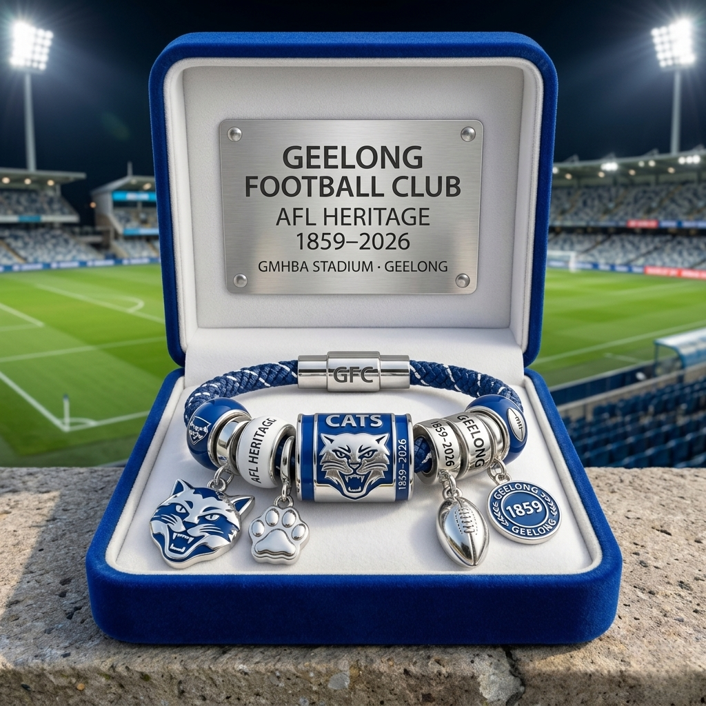Geelong Football Club 1859–2026 Commemorative Bracelet