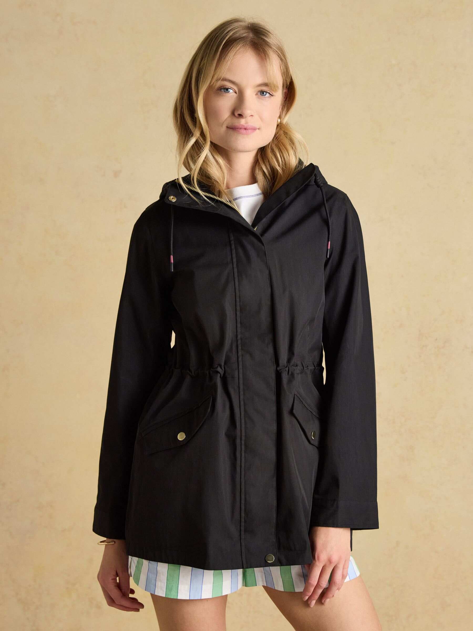 Portwell Beige Waterproof Raincoat With Hood