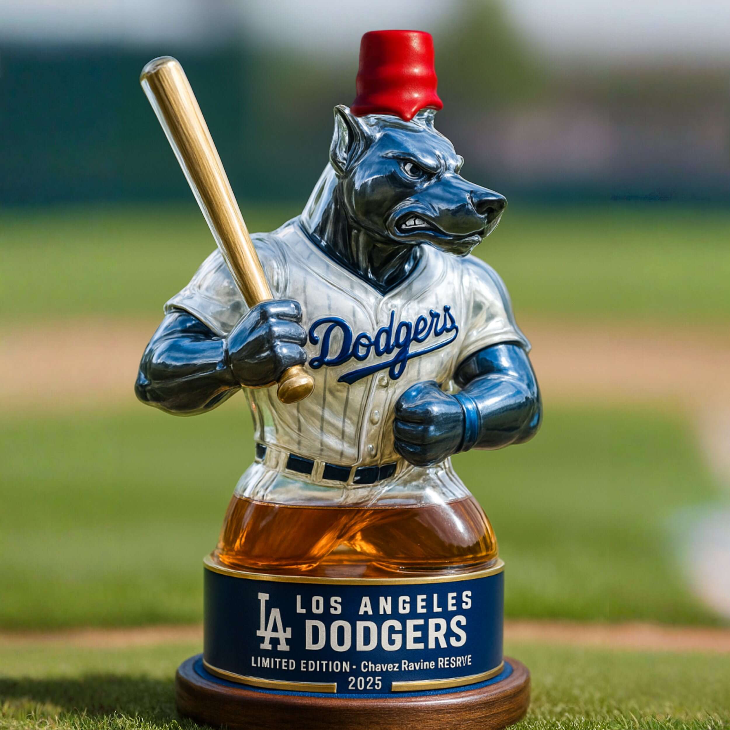 Los Angeles Dodgers Whiskey Bottle