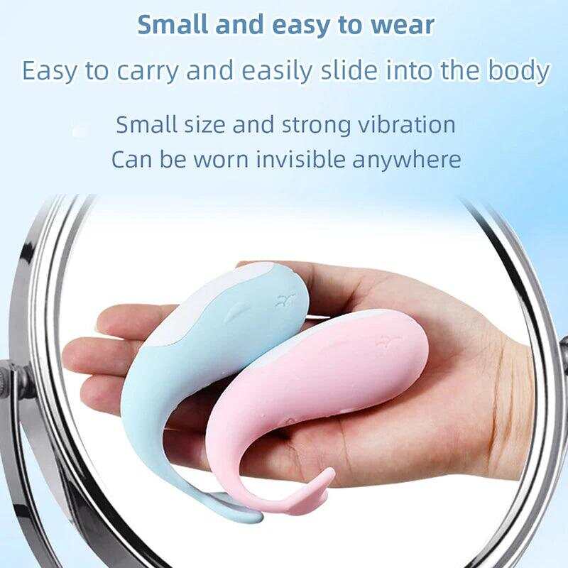 Little Whale Remote-Controlled Vibrating Egg – 10 Modes, Wearable G-Spot & Clitoral Stimulator