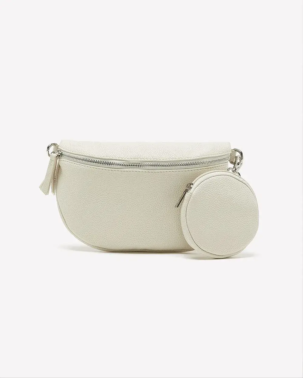 Pebble Faux-Leather Cross Body Bag with Guitar Strap
