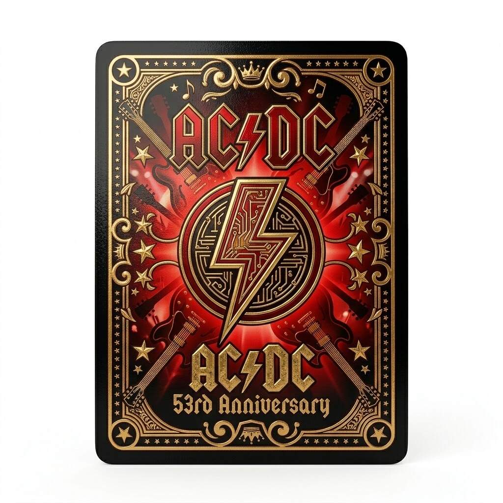 AC/DC 53rd Anniversary Commemorative Playing Cards