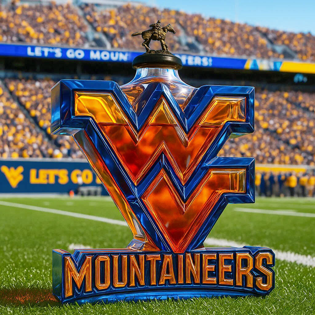 WVU Mountaineers Limited Edition Whiskey Bottle