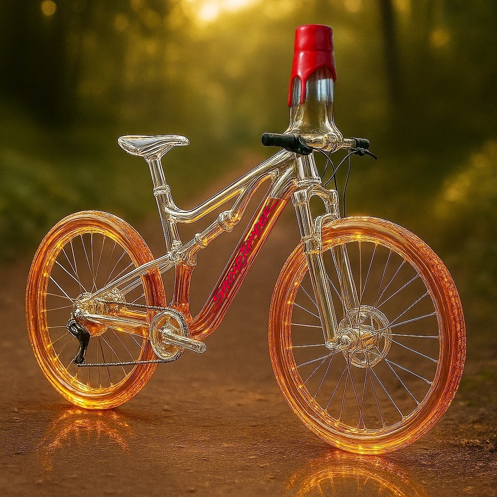 Specialized Stumpjumper Mountain Bike Whiskey Bottle